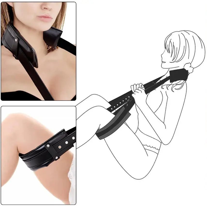 LacyNighty™ Padded Neck to Wrist and Thighs Straps Lavah Intimates