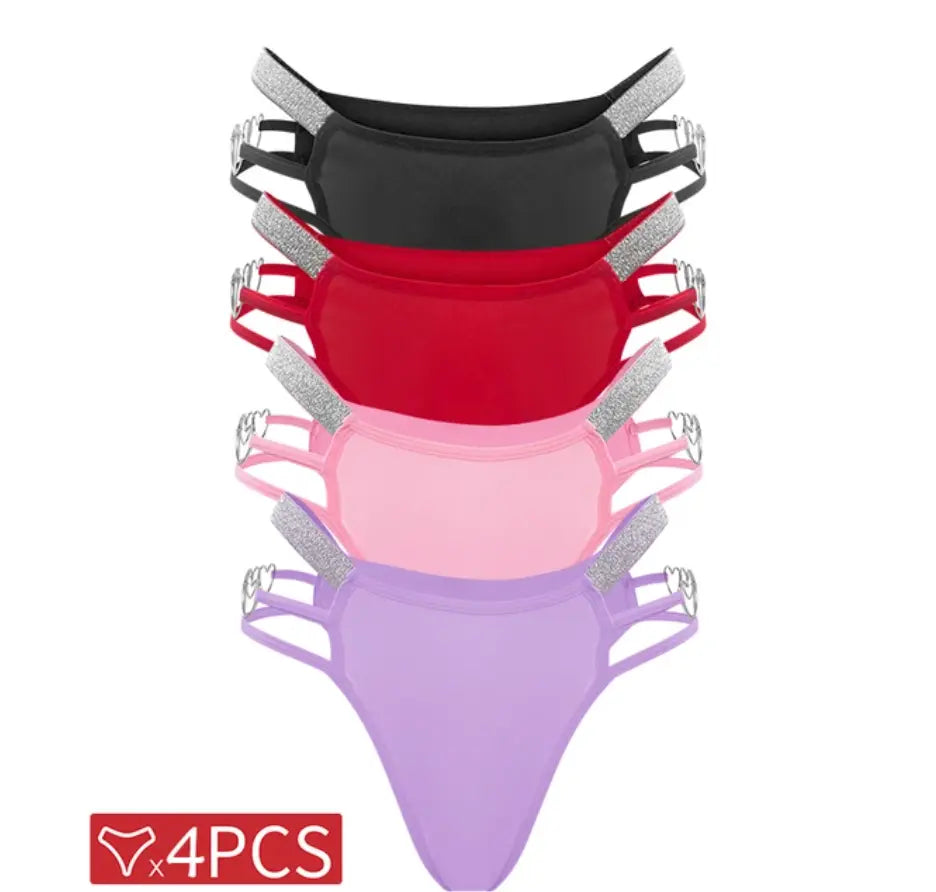 Chrome Heart Panties - Set of 4 Lavah Intimates