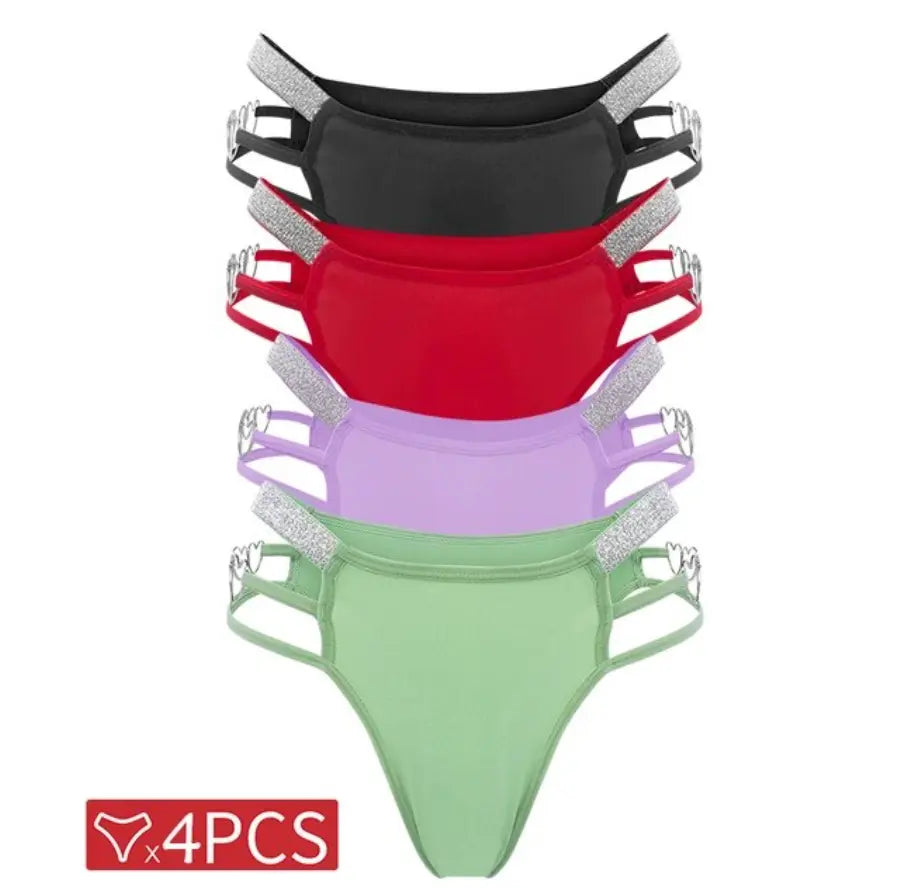 Chrome Heart Panties - Set of 4 Lavah Intimates