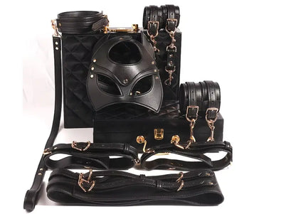 LacyNighty™ 12-Piece Black Fantasy Set Lavah Intimates harness