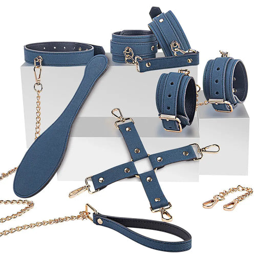 LacyNighty™ Blue Dream 6-Piece Set Lavah Intimates harness