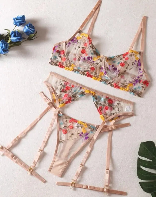 LacyNighty™ Model SL291 (8-Colors) ELLOLACE sexy lingerie set