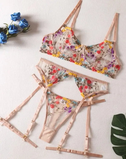 LacyNighty™ Model SL291 (8-Colors) ELLOLACE sexy lingerie set