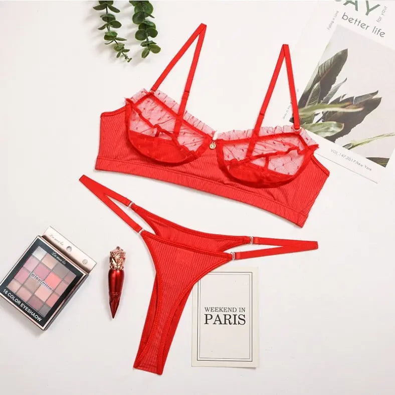 Broken Connection Bra Set LacyNighty Lingerie & Intimates