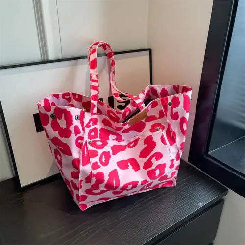 Oversized Leopard Print Shoulder Bag Lacy0301 Other