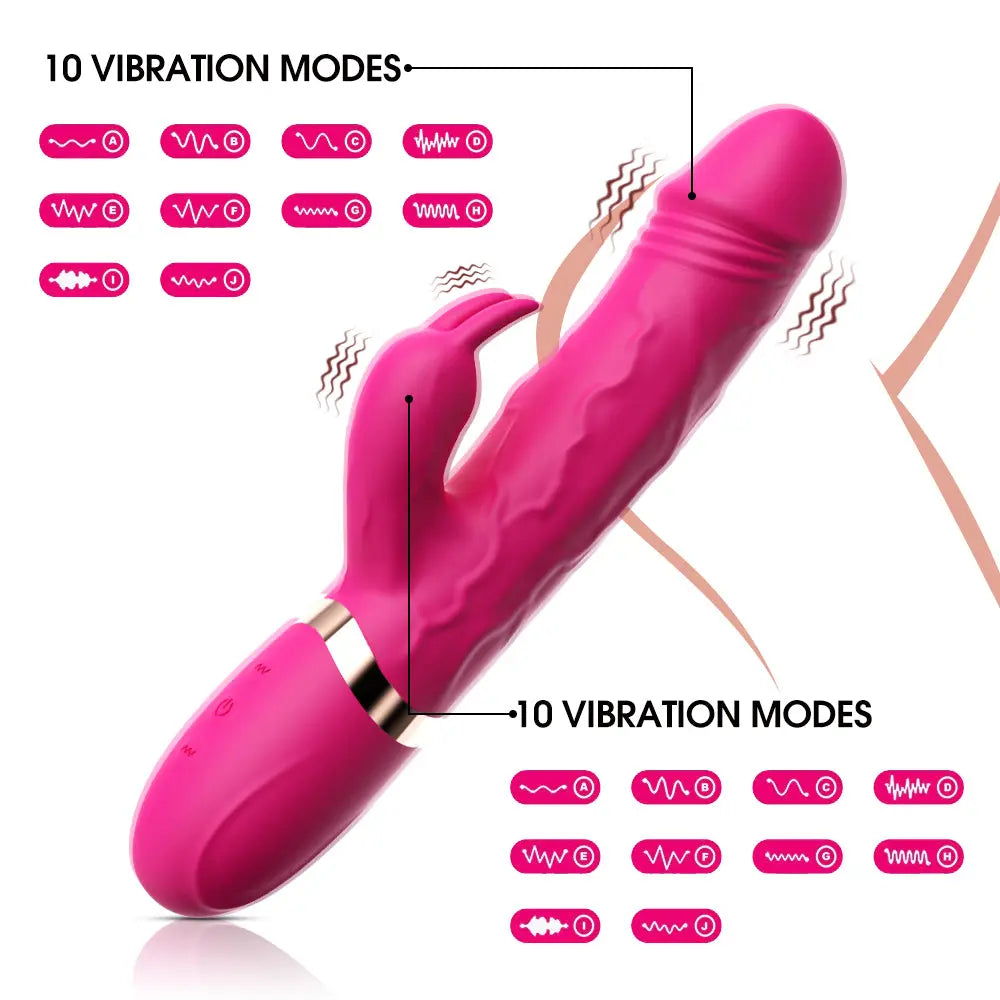 LacyNighty™ Hot Pink Vibratior Honey Birdette Toys
