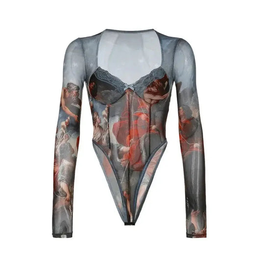 Heavens Long Sleeve Bodysuit Lavah Intimates