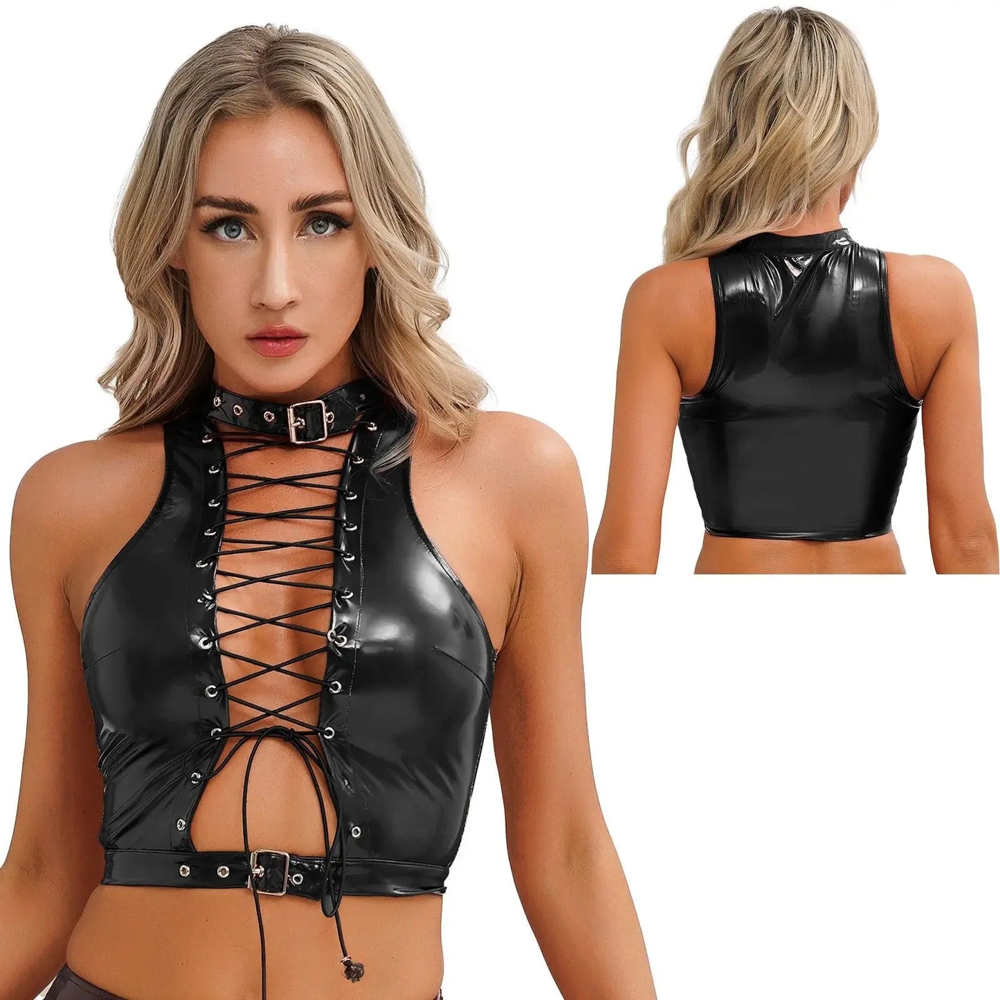 Lena Leather Top Lavah Intimates