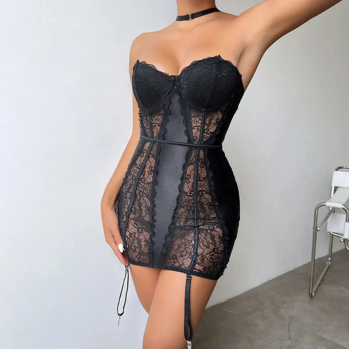 LaycyNighty™ Diana's Corset Dress LacyNighty0312 Lingerie Set