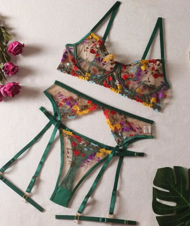 LacyNighty™ Model SL291 (8-Colors) ELLOLACE sexy lingerie set