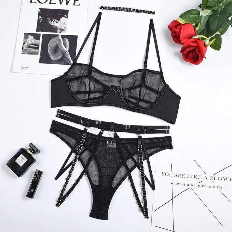 Away From Crowds Lingerie Set LacyNighty Lingerie & Intimates