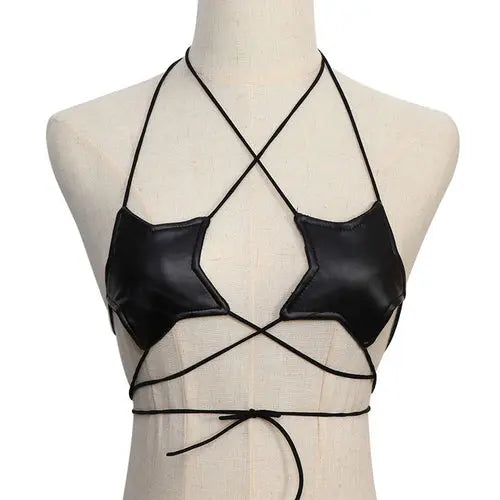Leather Star Shape Top Lacy0301 Other