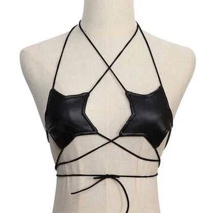 Leather Star Shape Top Lacy0301 Other