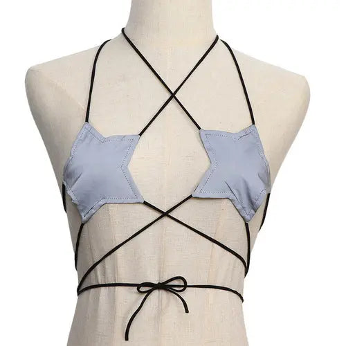 Leather Star Shape Top Lacy0301 Other