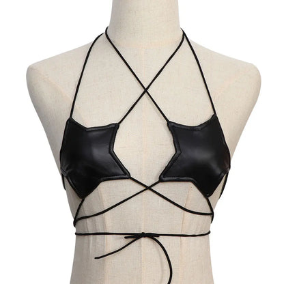 Leather Star Shape Top Lacy0301 Other