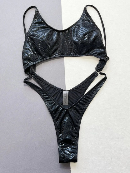 Snake Print Bikini Set Lacy0301 Other