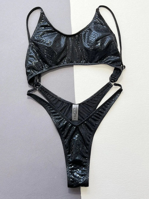 Snake Print Bikini Set Lacy0301 Other