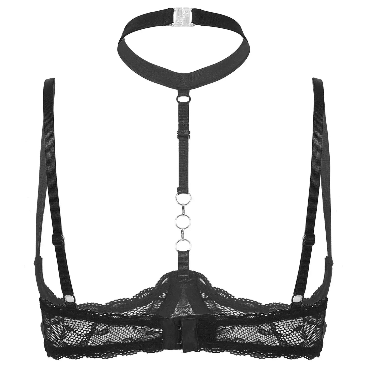 LacyNighty™ Halter Neck Open Bra GHALLAS Other