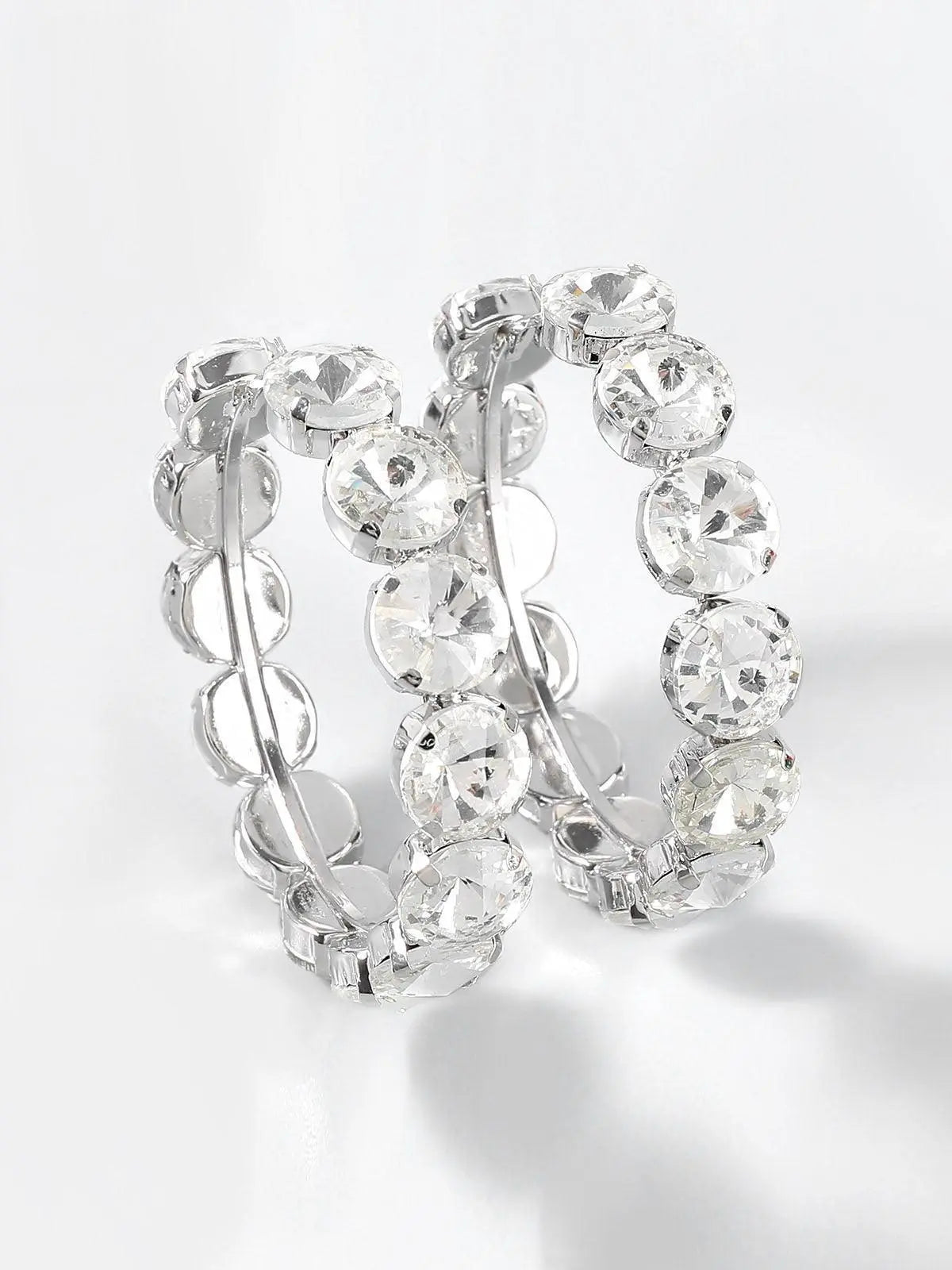 Terra Diamante Hoop Earrings Mew Mews Fashion Earrings