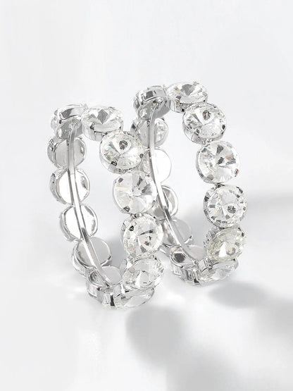 Terra Diamante Hoop Earrings Mew Mews Fashion Earrings