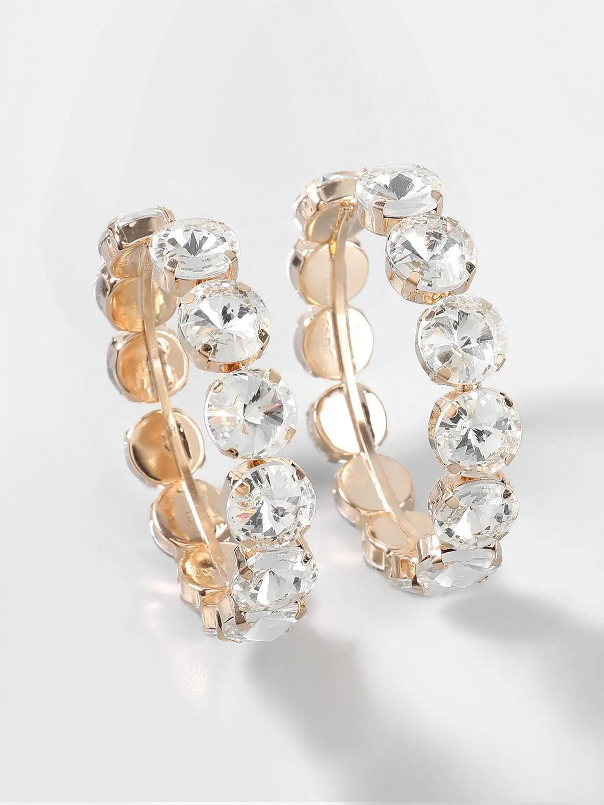 Terra Diamante Hoop Earrings Mew Mews Fashion Earrings