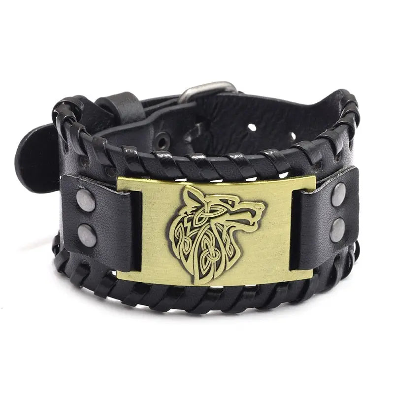 Vintage Leather Bracelet Lacy0301 Bangles