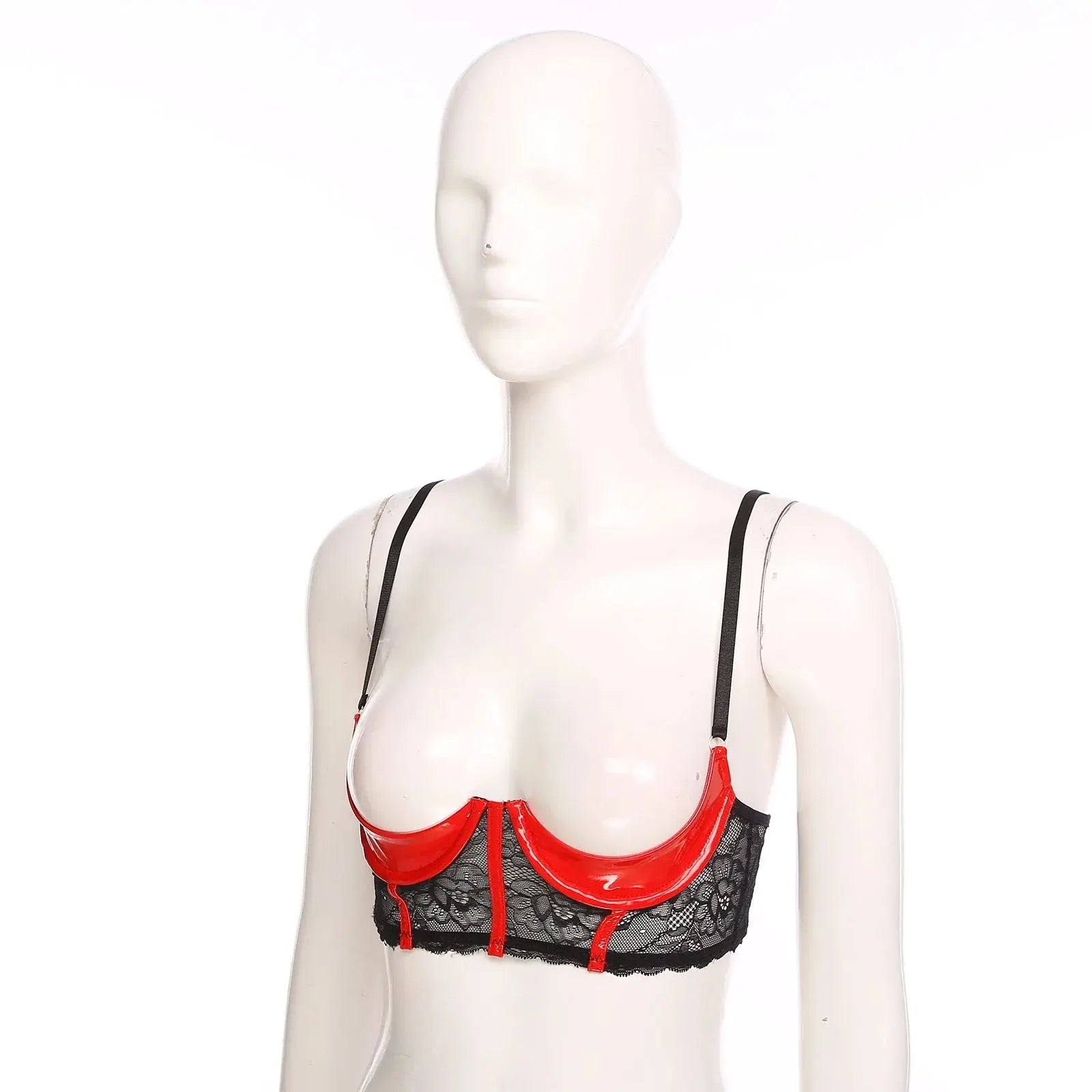 Open Cup Leather Lingerie ghalas