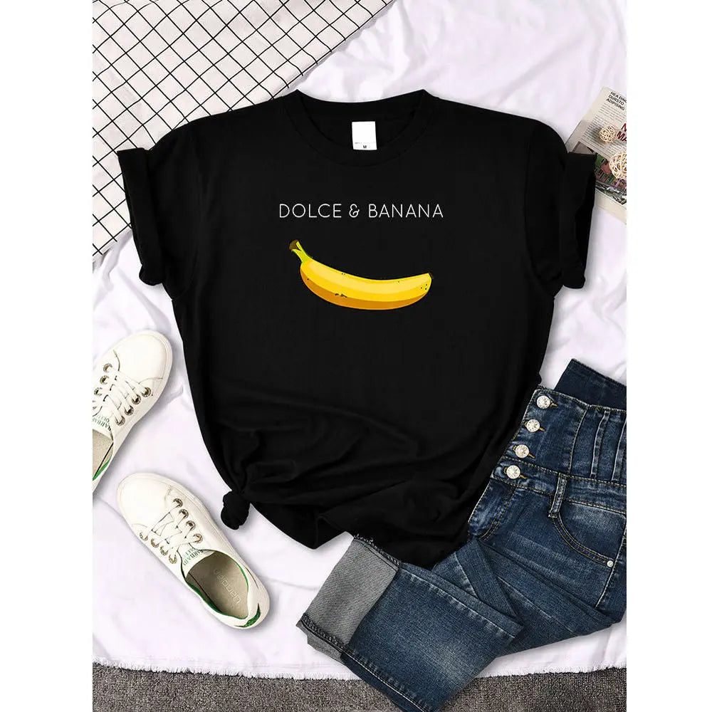 Womens Banana T-Shirt Lacy0301
