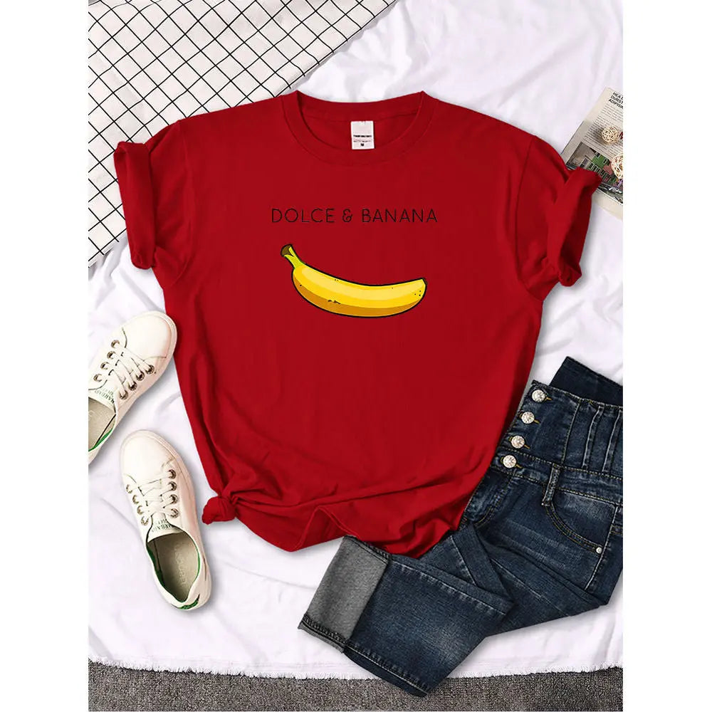 Womens Banana T-Shirt Lacy0301