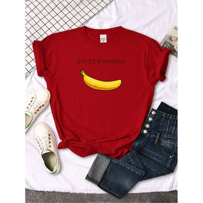 Womens Banana T-Shirt Lacy0301
