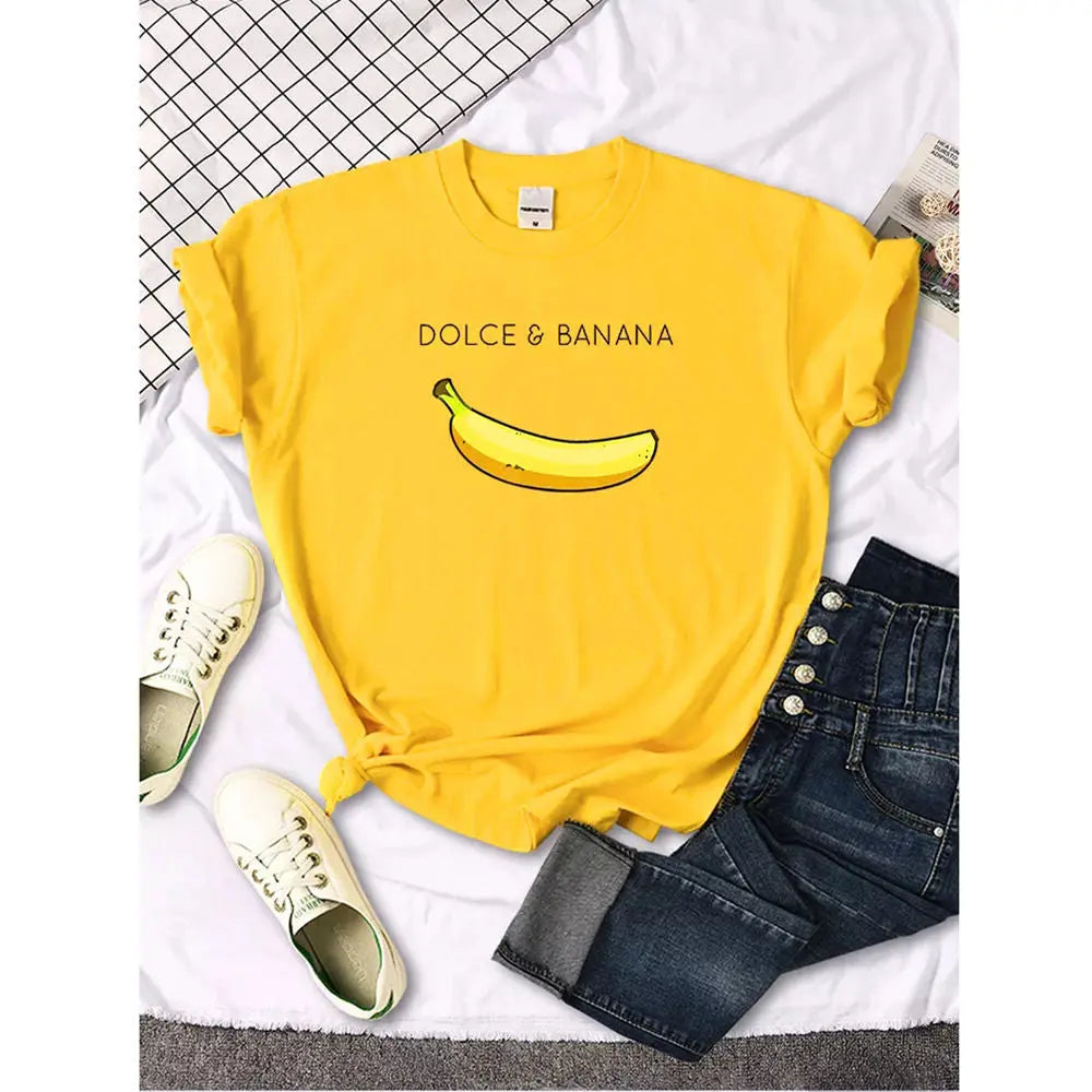 Womens Banana T-Shirt Lacy0301