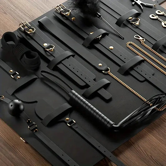 LacyNighty™ 12-Piece Bondage Set Lavah Intimates harness