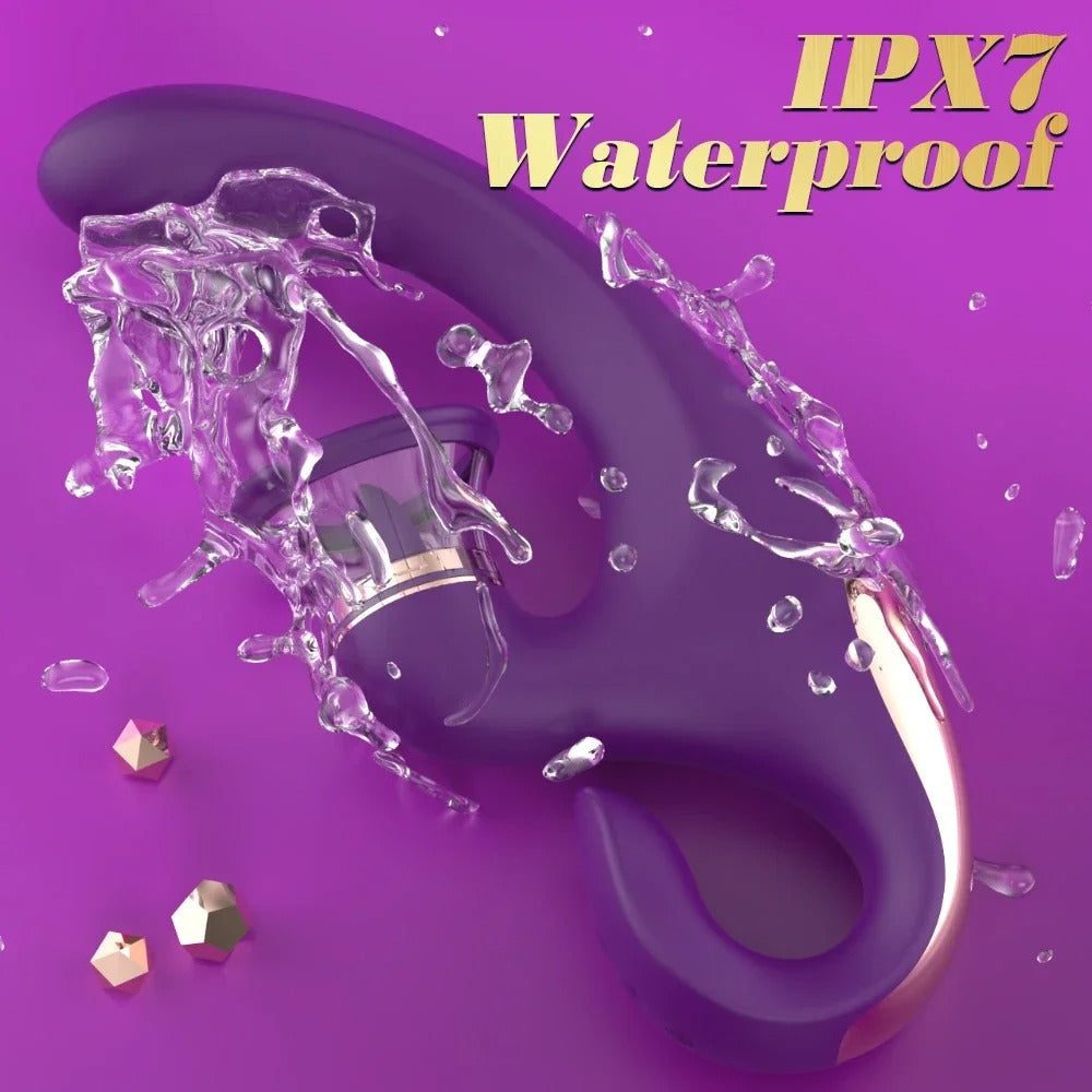 2025- Sandra 3-in-1 G-Spot and Clitoral Suction Rabbit Vibrator The Bad Peach Store sex toys