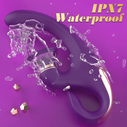 2025- Sandra 3-in-1 G-Spot and Clitoral Suction Rabbit Vibrator The Bad Peach Store sex toys