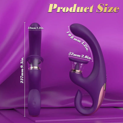 2025- Sandra 3-in-1 G-Spot and Clitoral Suction Rabbit Vibrator The Bad Peach Store sex toys