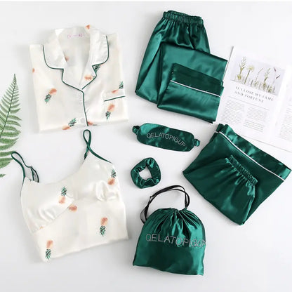 Soft Night Pajama Sets BANNIROU Official Store Sleeping Wear