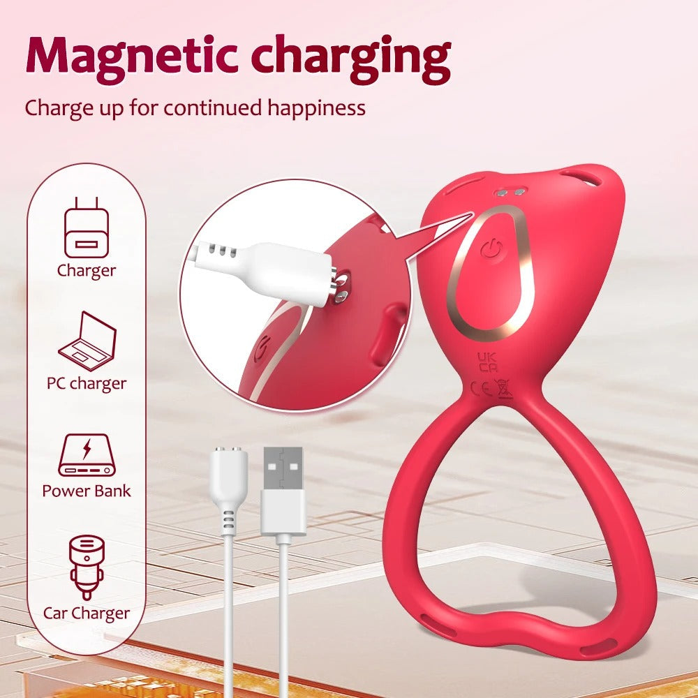 💥2025 New Vibrating Cock Ring🎁 VIBELOCK Pro Magnetic Pleasure Ring Nighty