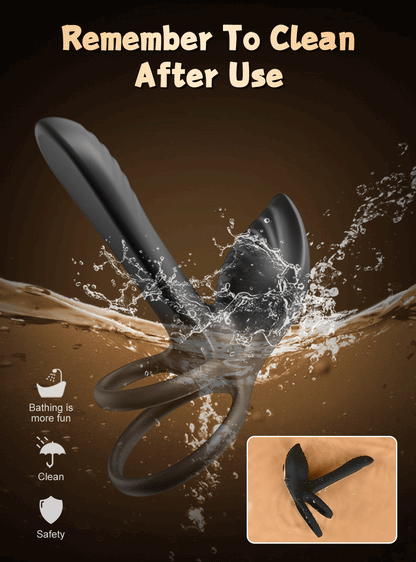 💥2025 Black Rose Ring-FLORAX 15° Curve Boost & Bloom Cock Ring-4 in 1 Couple Toy Penis Ring Nighty