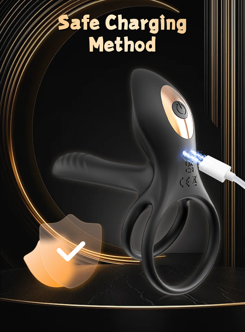 💥2025 Black Rose Ring-FLORAX 15° Curve Boost & Bloom Cock Ring-4 in 1 Couple Toy Penis Ring Nighty