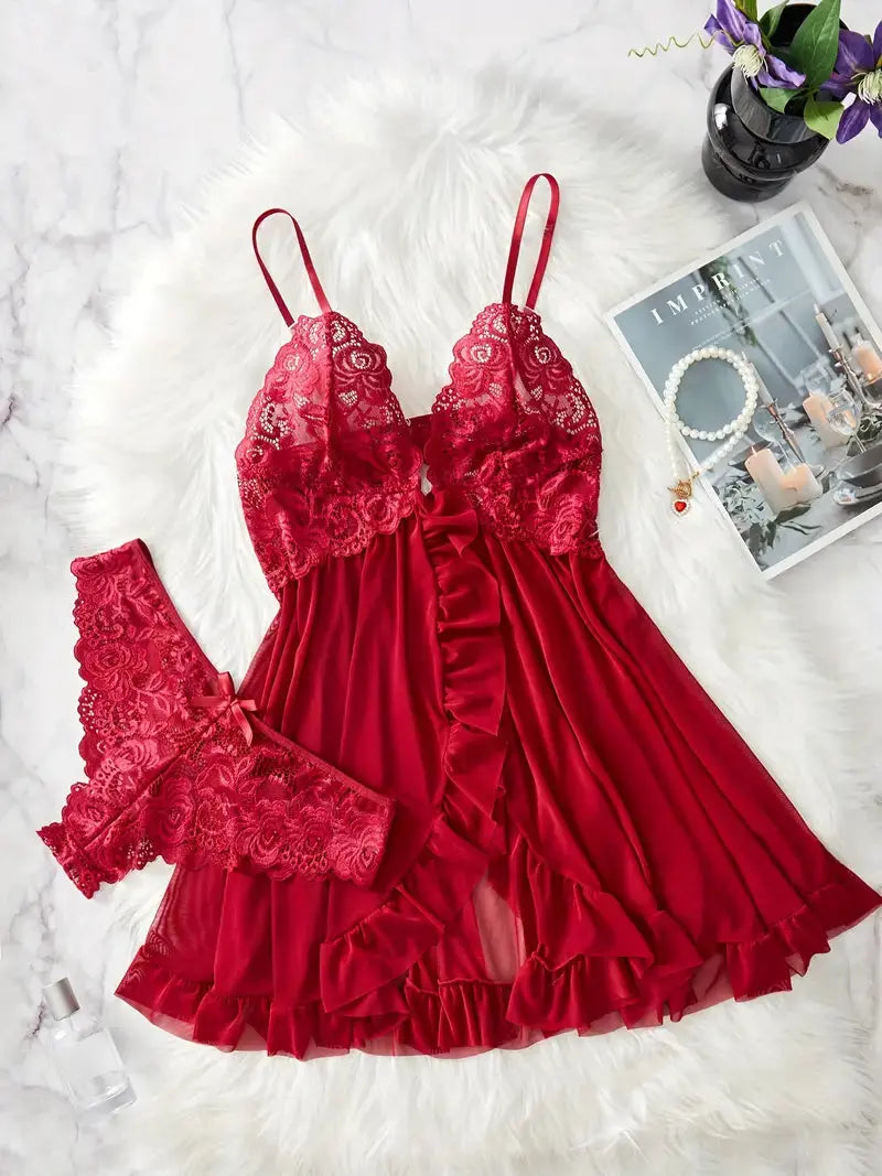 LacyNighty™ Lace Lash Set Lacy Nighty