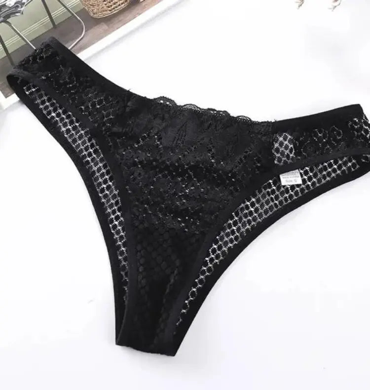 LacyNighty™ Velvet Touch Thong Lacy Nighty thong