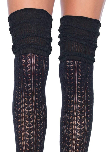 LacyNighty™ Over The Knee Scrunch Sock Leg Avenue Hosiery
