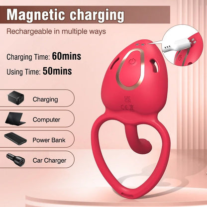 💥 2025 Limited 70% OFF 💦 + CRAVOX 9-Mode Dual Pleasure Ring Nighty