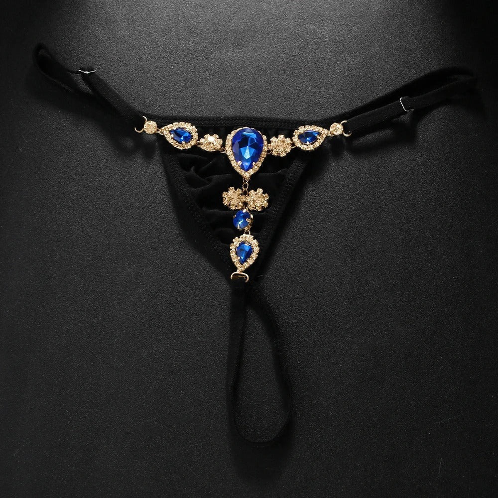 LacyNighty™ Sapphire Thong LacyNighty Panties