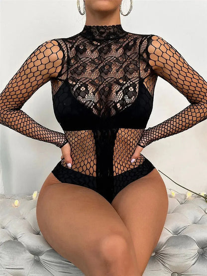 LacyNighty™ My Queen Bodysuit Lacy Nighty
