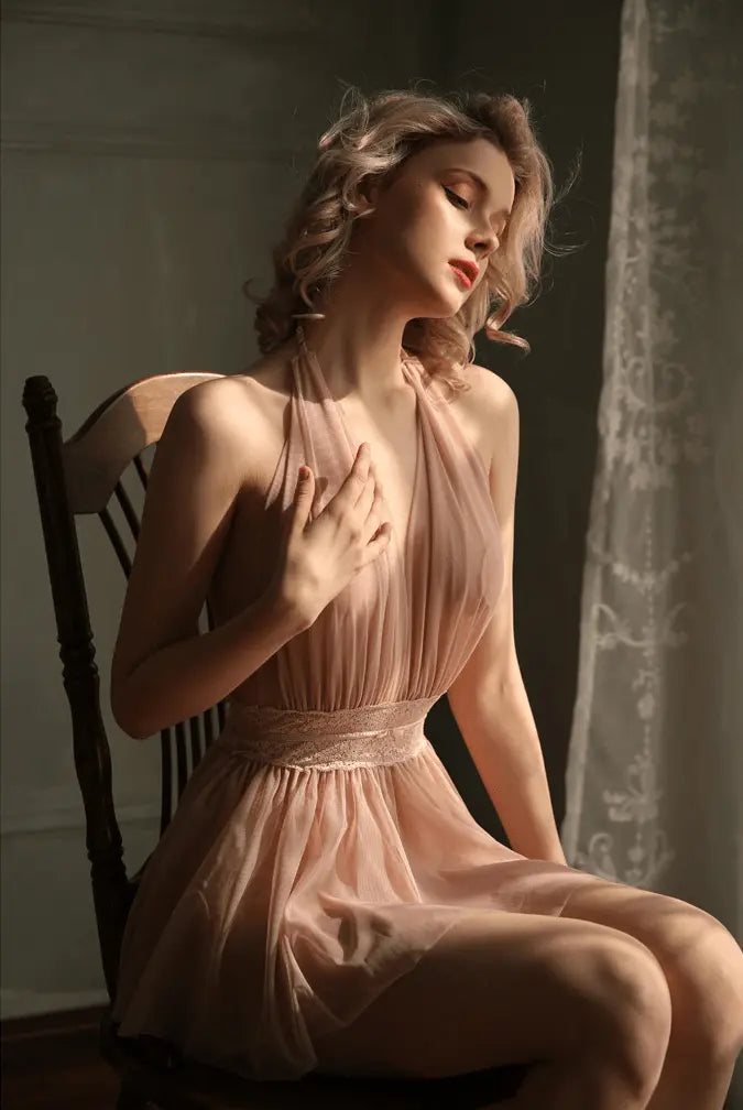 LacyNighty™ Gabrielle Nightie Iris Lingerie Nuisette