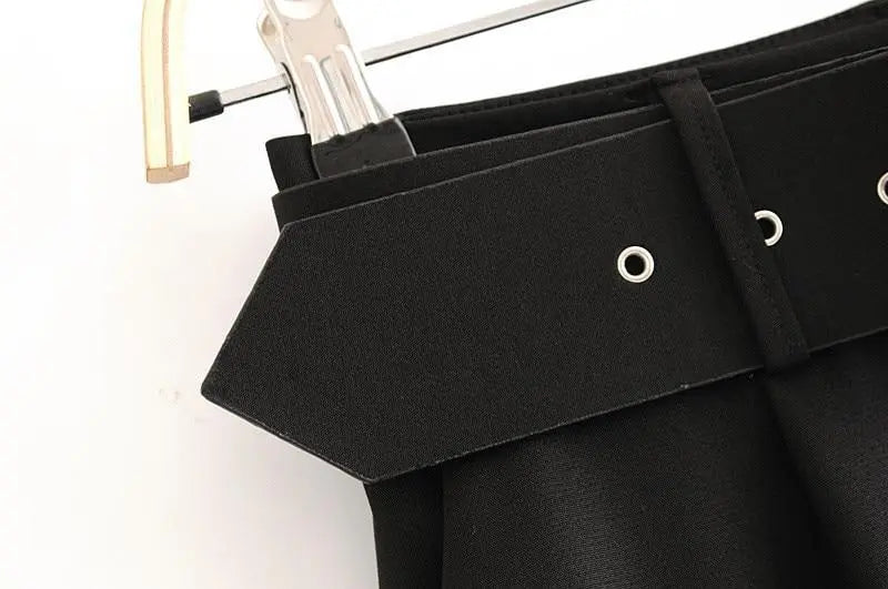 Office Lady Suit Pants with Belt Lacy0301Goth