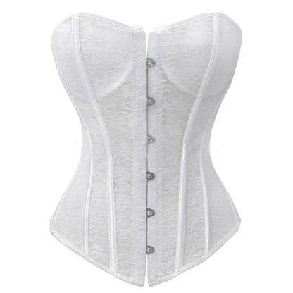 LacyNighty™ Model CT448 LORETTA LACE LINGERIE OVERBUST CORSET