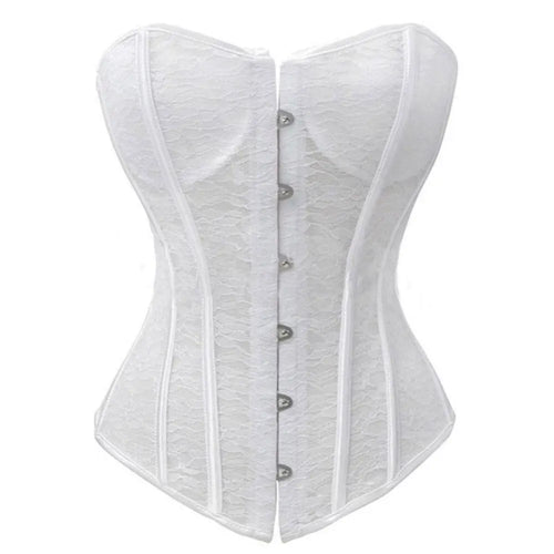 LacyNighty™ Model CT448 LORETTA LACE LINGERIE OVERBUST CORSET