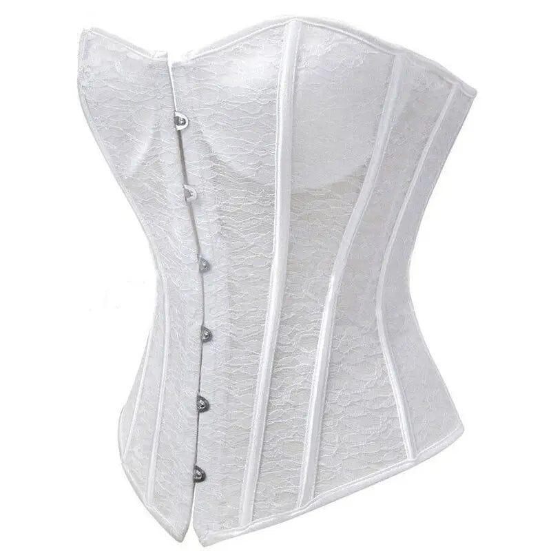 LacyNighty™ Model CT448 LORETTA LACE LINGERIE OVERBUST CORSET